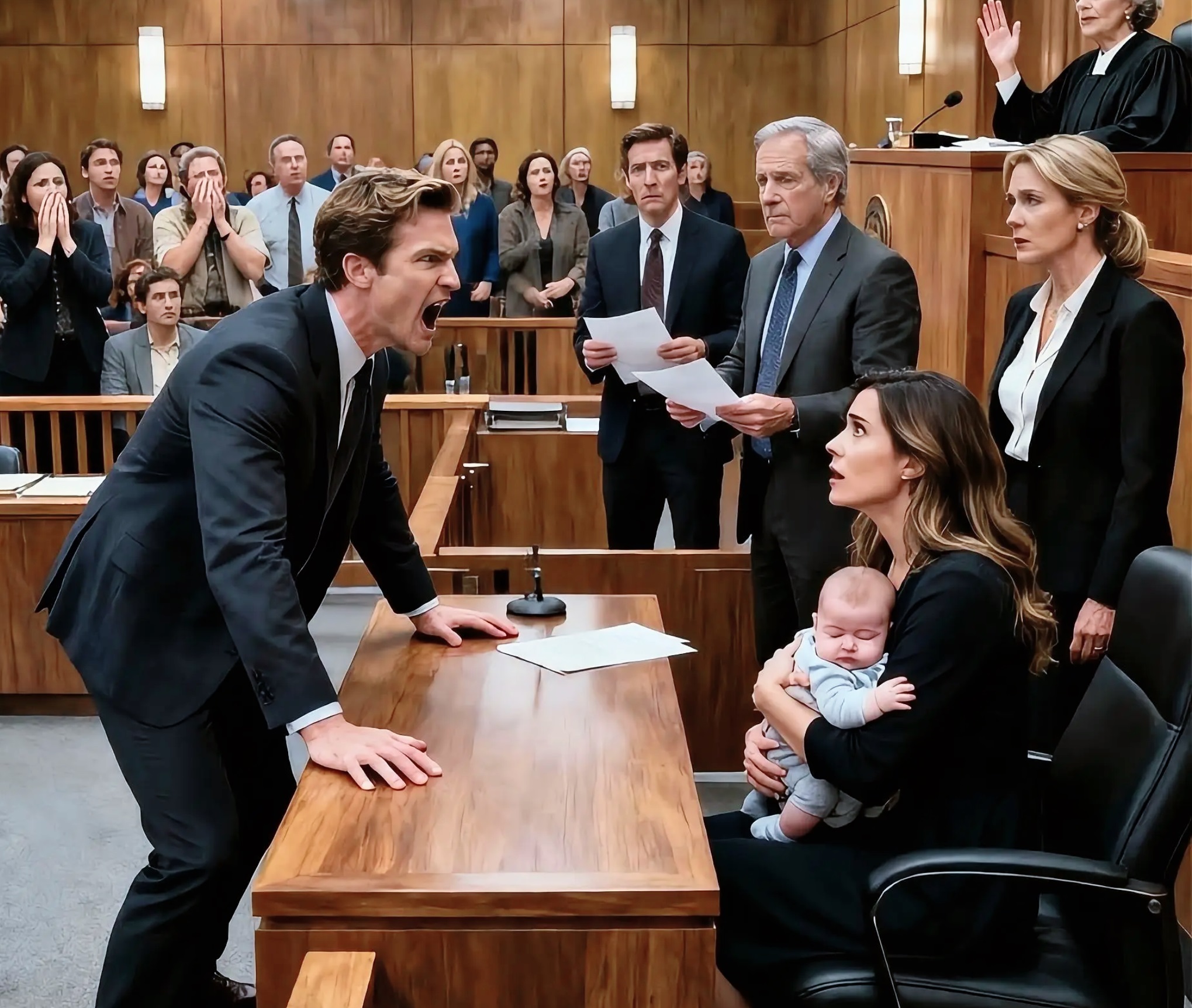 Le divorce vire au cauchemar quand son mari la somme de partir avec leur bébé, mais la sentence du juge bouleverse la donne