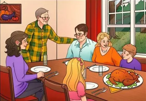 Ce détail anodin dans la photo d’un dîner de famille mettra votre sens de l’observation à rude épreuve