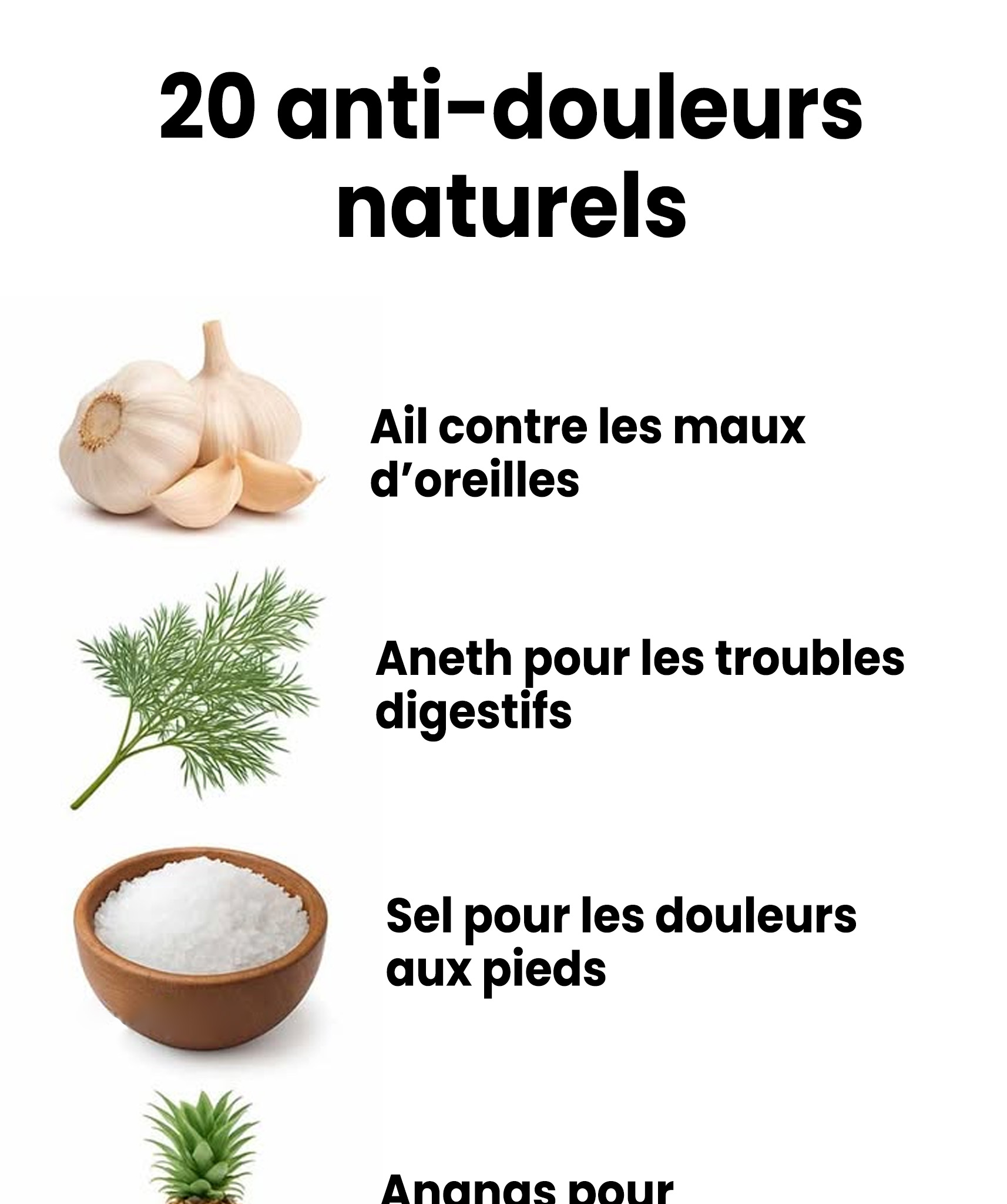 20 anti-douleurs naturels