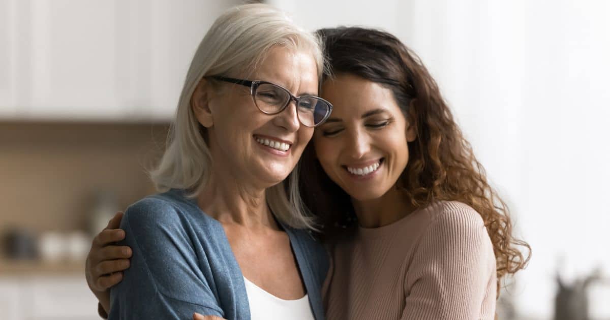 Mère et fille unies