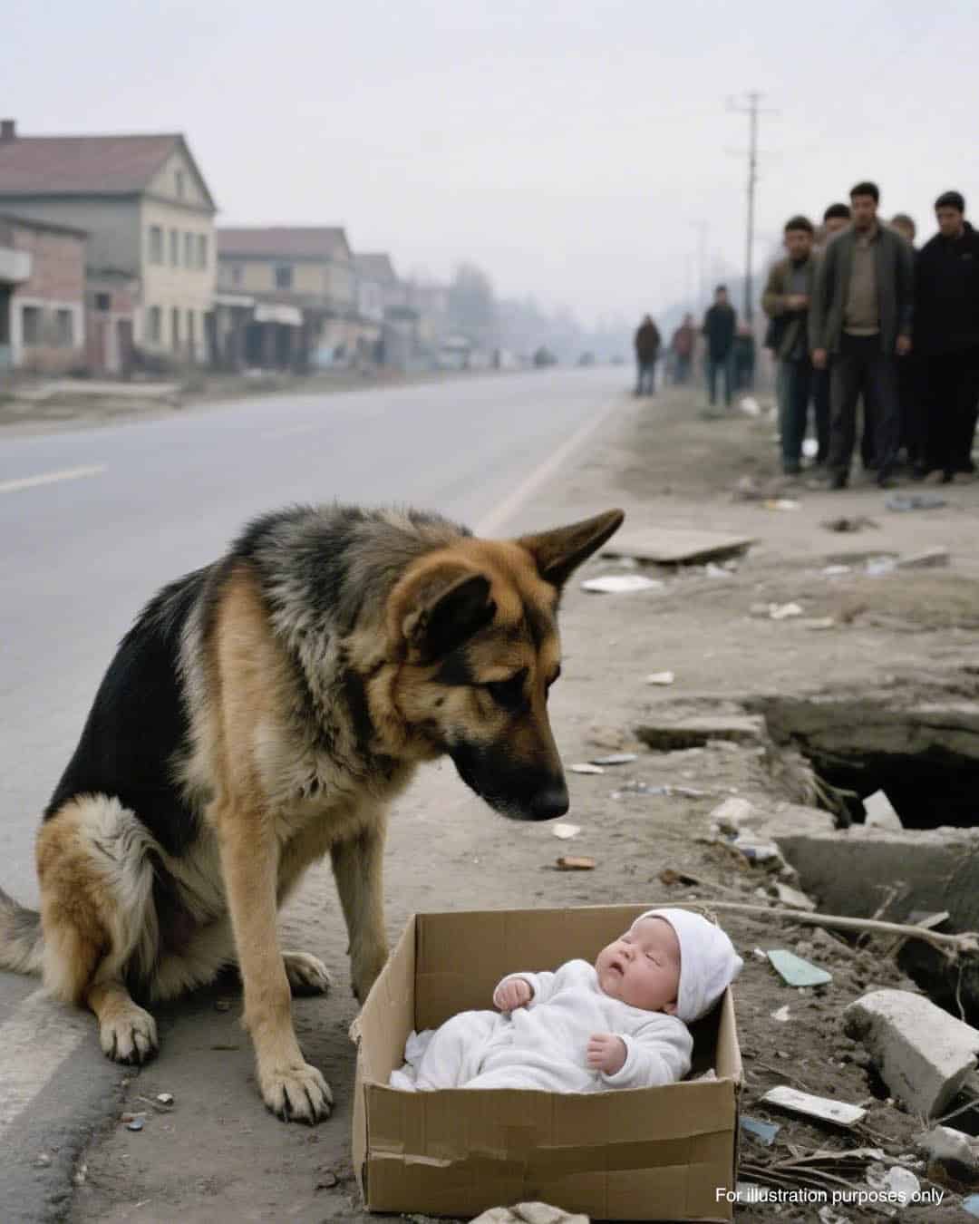 Sauvé par un chien errant : l’incroyable histoire d’un bébé abandonné dans une boîte en pleine tempête
