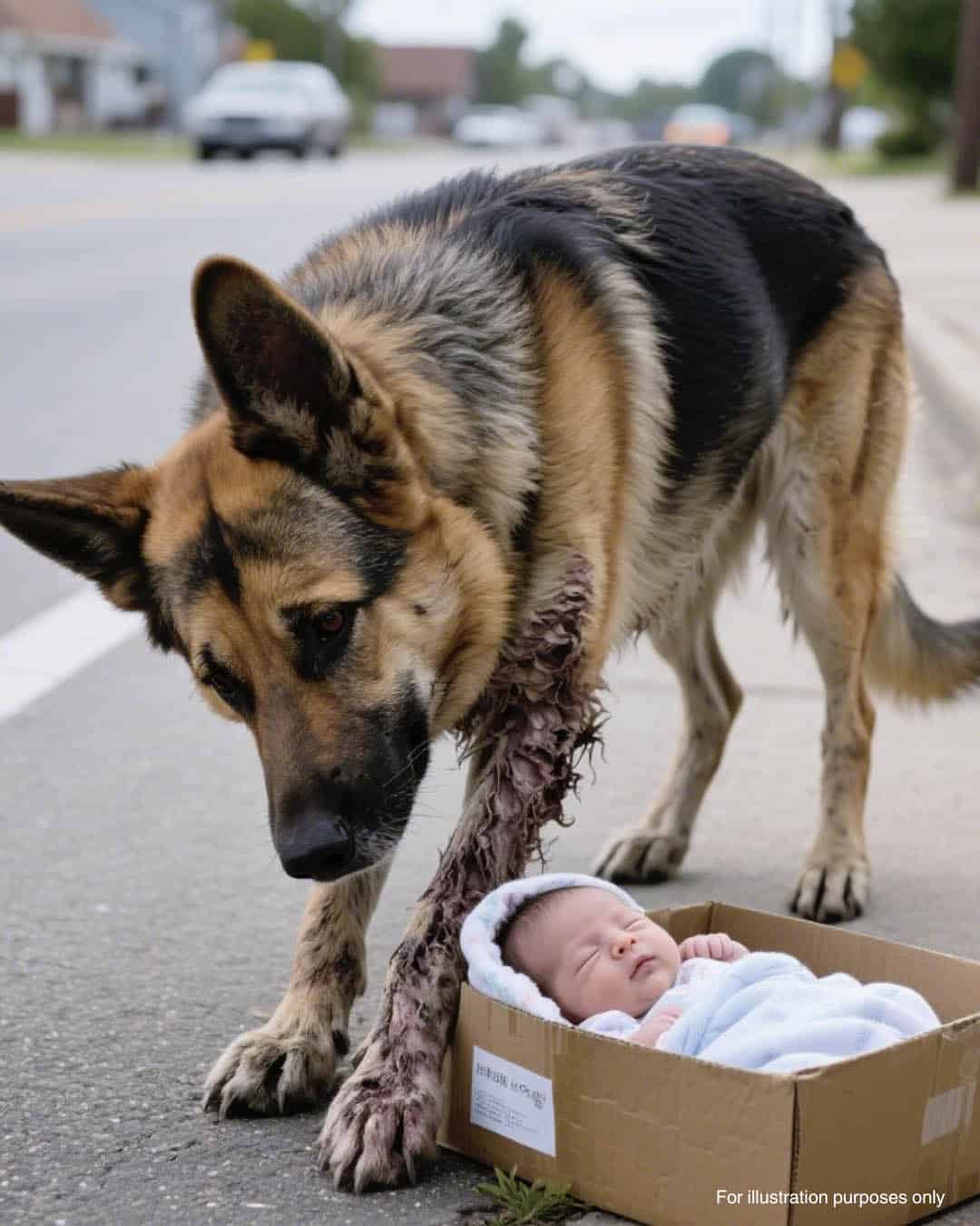 Sauvé par un chien errant : l’incroyable histoire d’un bébé abandonné dans une boîte en pleine tempête