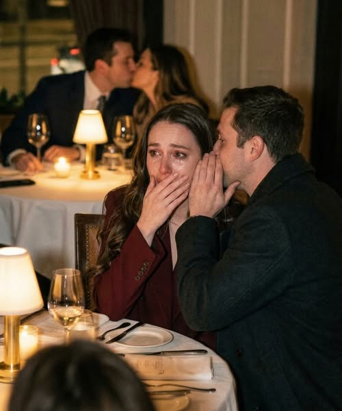Ce texte que j’ai reçu de mon mari disait : « Bloqué au bureau. Joyeux anniversaire de mariage, ma chérie. » Mais j’étais attablée à deux pas de lui… et je le voyais embrasser une autre femme