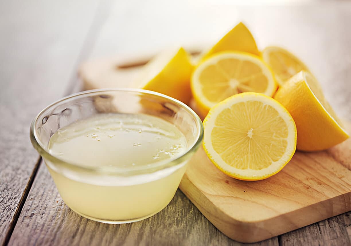 Citron coupé en deux