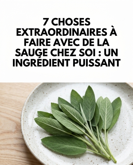 7 choses que vous pouvez faire si vous avez de la sauge à la maison