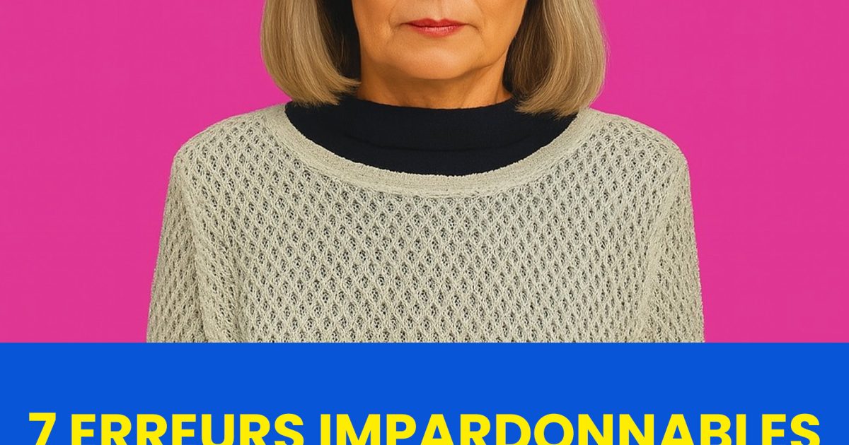 7 choses qu’une femme de plus de 60 ans ne doit absolument pas faire