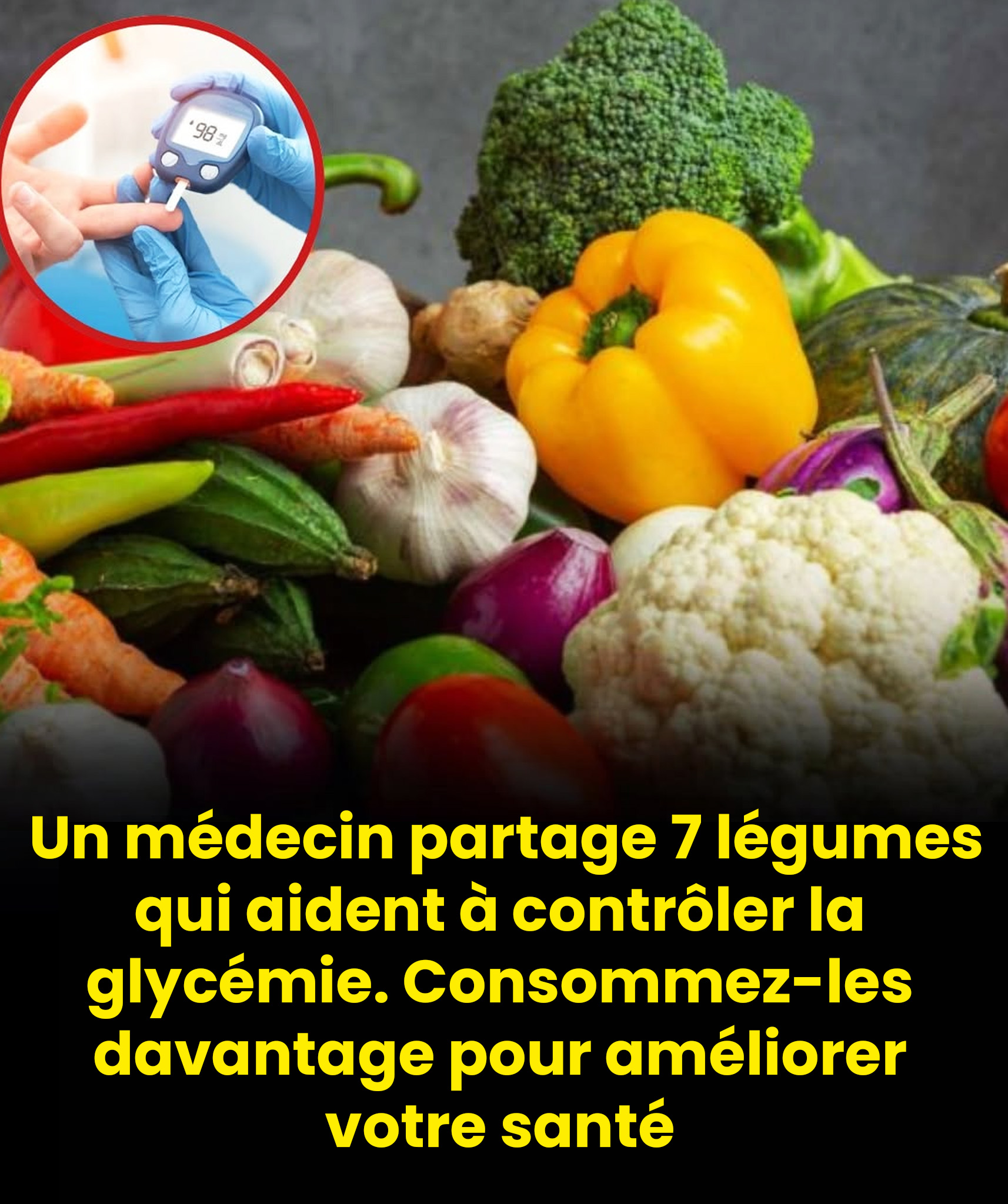 7 légumes qui aident à contrôler la glycémie