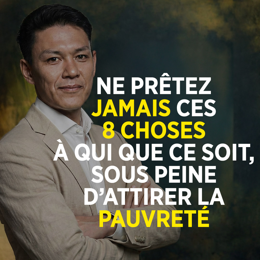 8 choses qu’il ne faut jamais prêter sans prudence