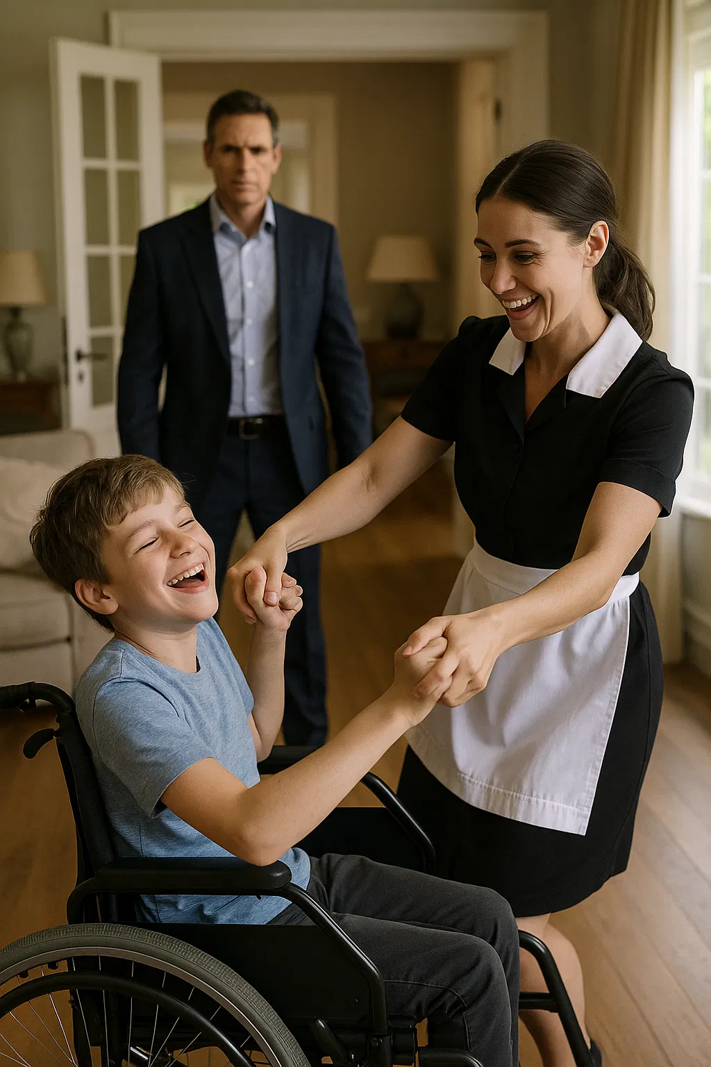 Le milliardaire qui découvrit sa gouvernante en train de danser avec son fils tétraplégique — la suite de cette histoire bouleversante émut la toile
