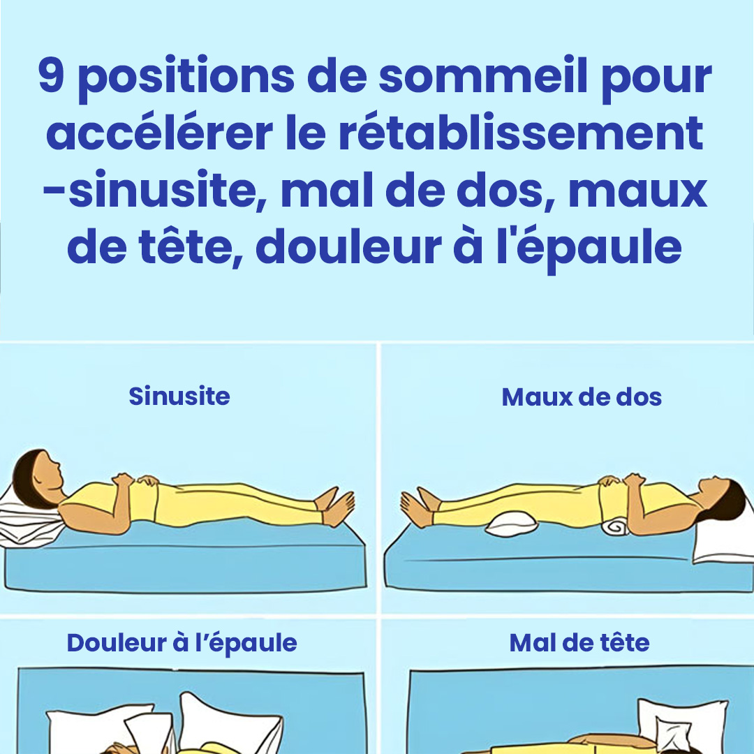 9 positions de sommeil pour accélérer votre rétablissement