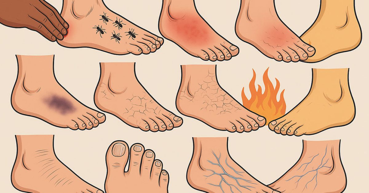9 signes visibles sur les pieds qui peuvent révéler des problèmes de foie