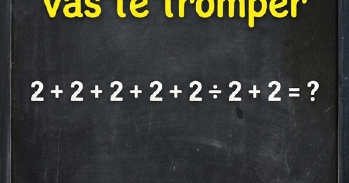 99 % des gens se trompent dans ce calcul — pourriez-vous y parvenir ?