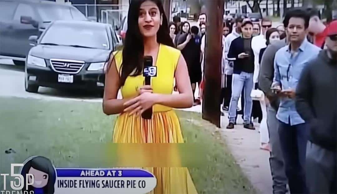 Une bourrasque imprévue transforme un reportage télé en leçon de sang-froid