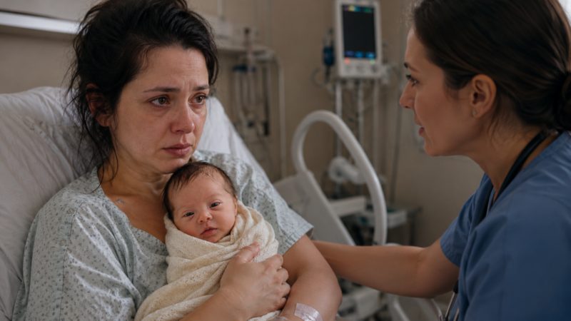« J’ai abandonné mon nouveau-né trisomique à l’hôpital… Mais une infirmière m’a rattrapée à la sortie avec des mots qui ont changé ma vie »