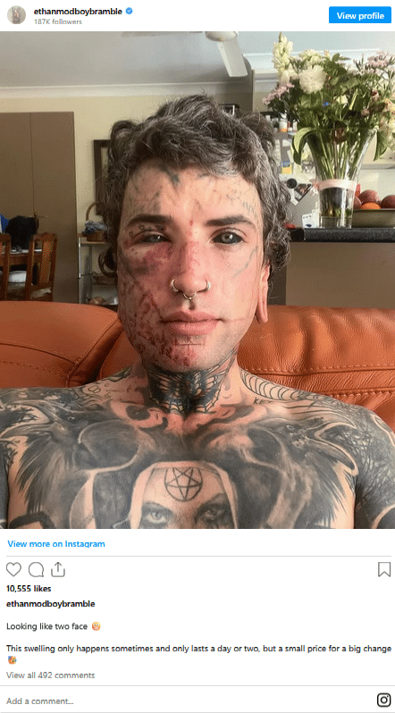 Ethan avec son enfant