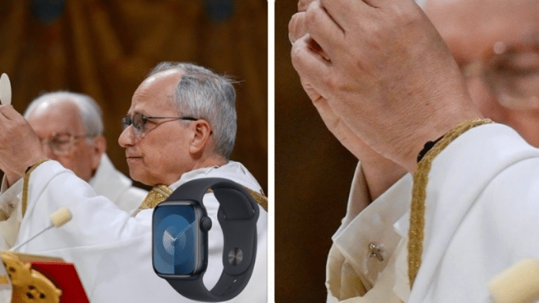 Le nouveau pape arbore une Apple Watch à sa messe d’investiture : un détail qui affole la toile