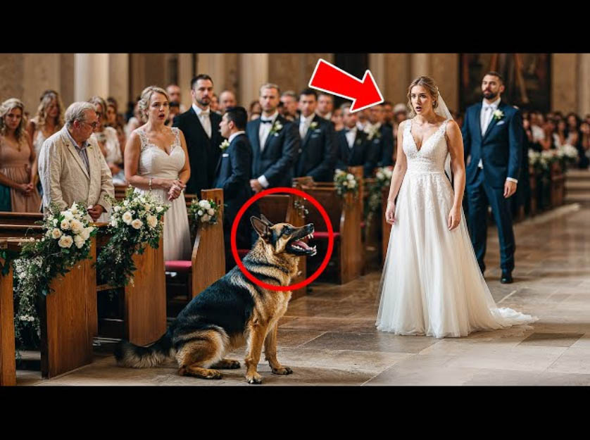Quand un berger allemand a transformé un mariage en un moment d’émotion absolue
