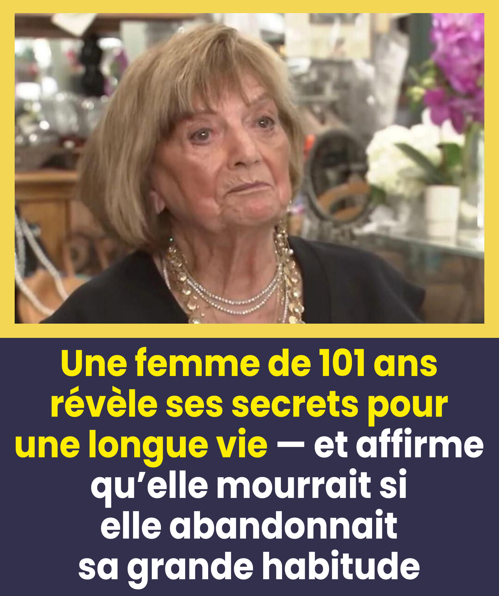 À 101 ans, une femme dévoile ses secrets de longévité — et affirme qu’elle « mourrait » si elle abandonnait une certaine habitude