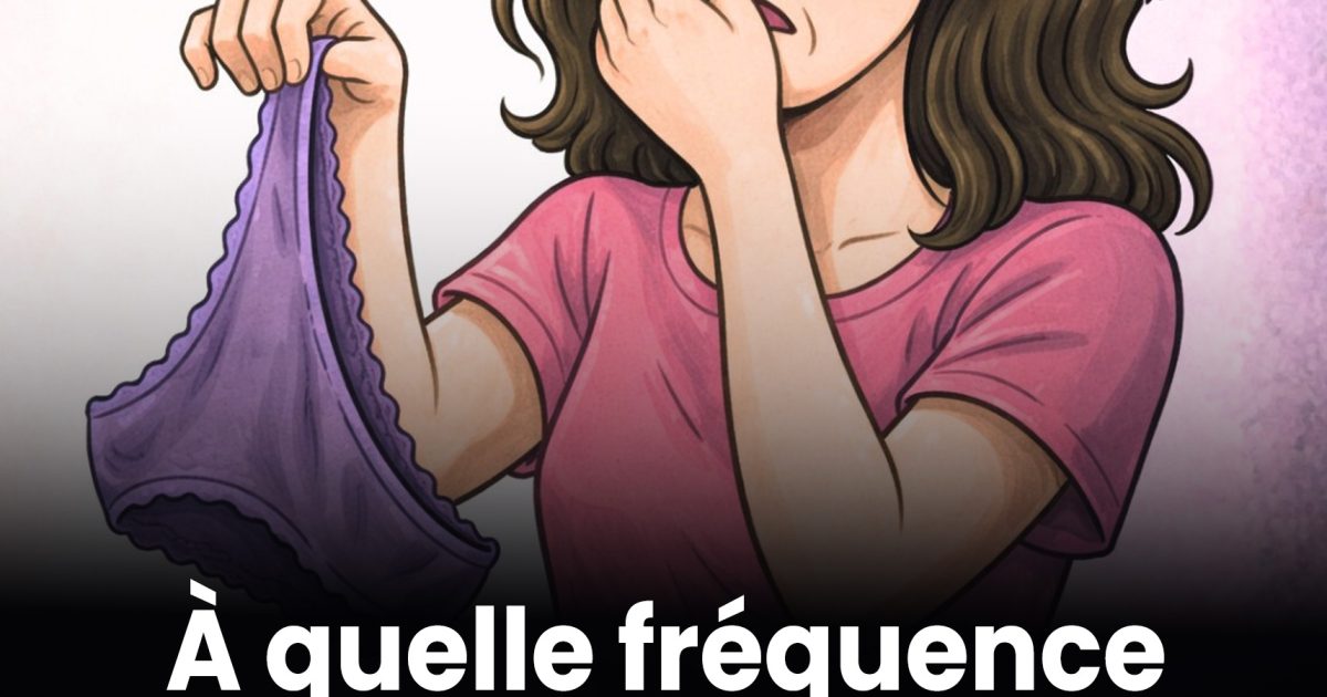 À quelle fréquence faut-il changer de sous-vêtements ?
