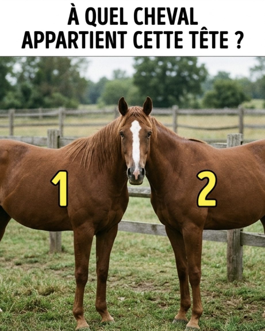 À qui appartient la tête de ce cheval ?