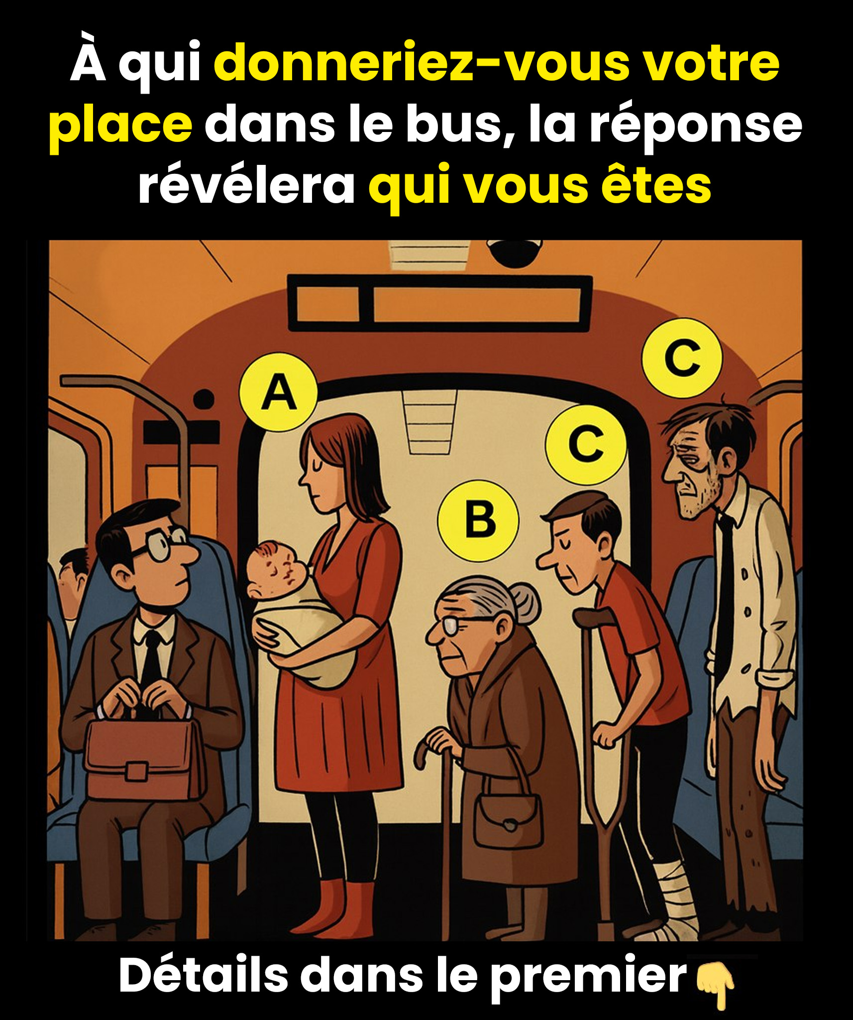 À qui donneriez-vous votre place ? 8 énigmes qui révèlent votre vraie nature