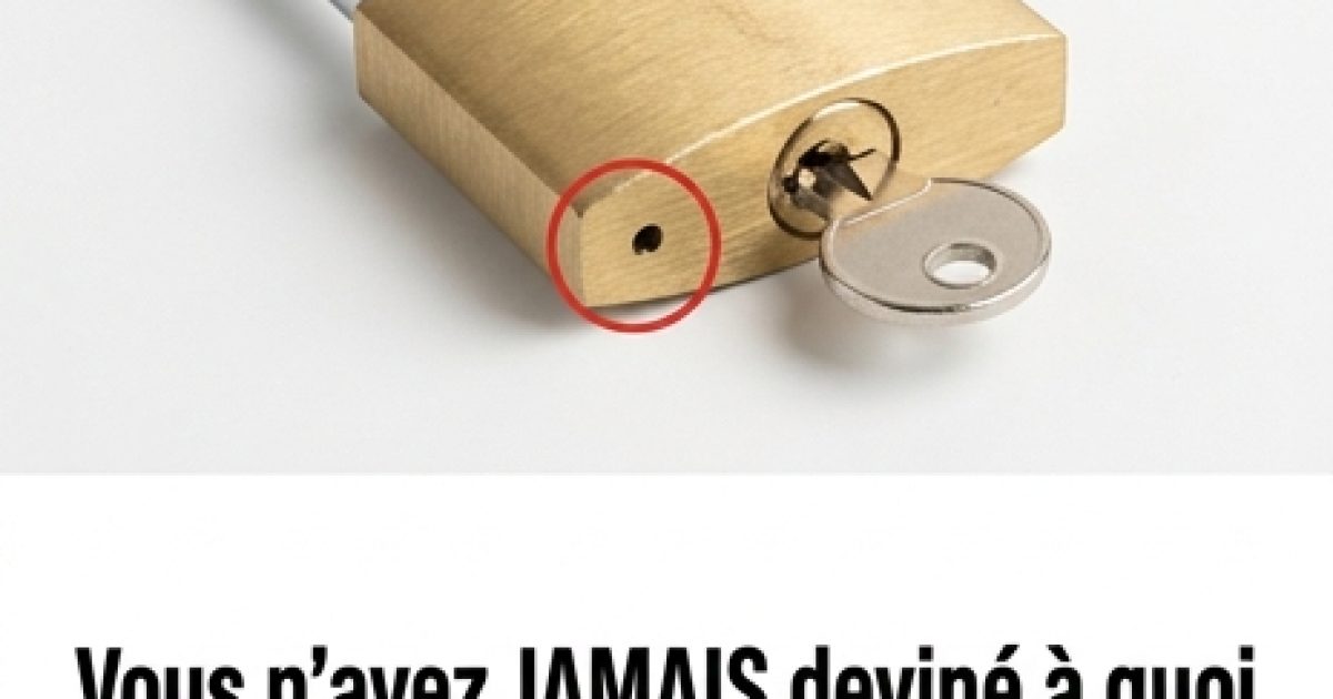 À quoi sert le petit trou dans les cadenas ? Découvrez sa véritable fonction
