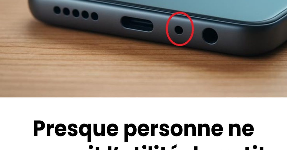 À quoi sert le petit trou situé à côté du port de chargement d’un smartphone — et pourquoi est-il si important ?