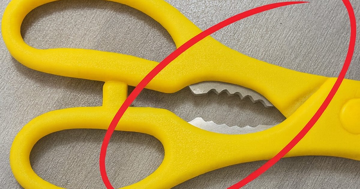 À quoi sert vraiment cette partie dentée sur vos ciseaux de cuisine ?
