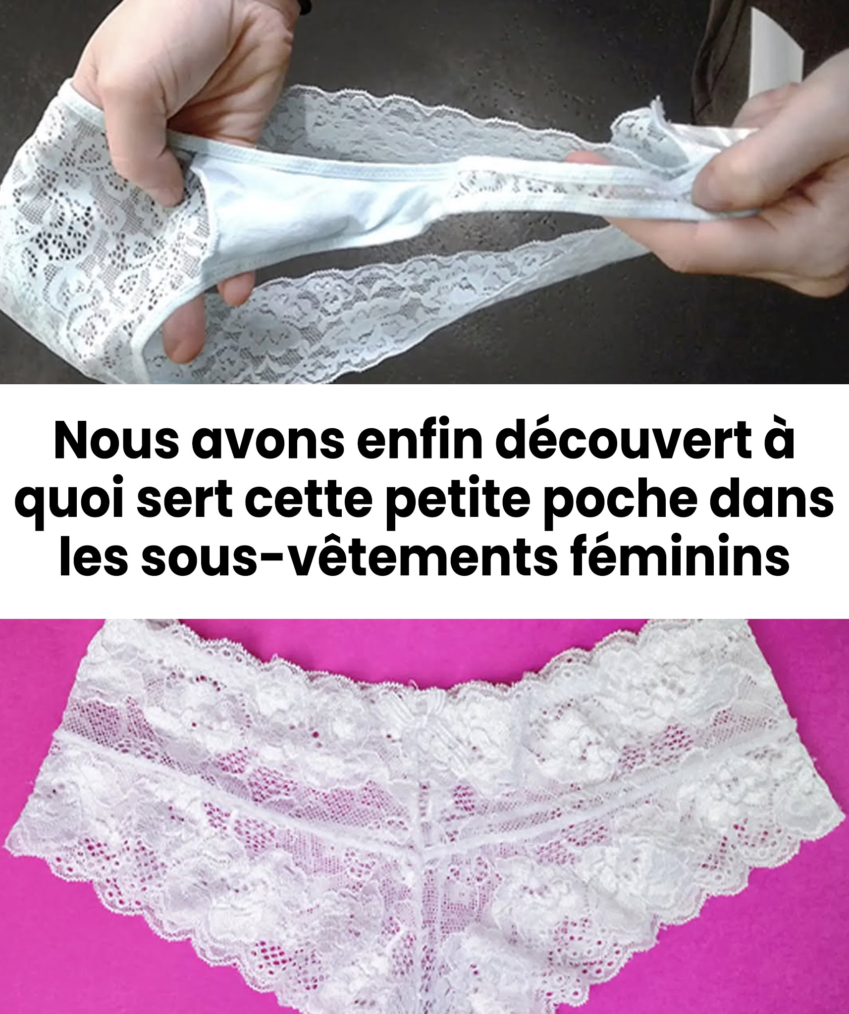 À quoi sert vraiment la poche dans les culottes et en quoi améliore-t-elle le confort ?