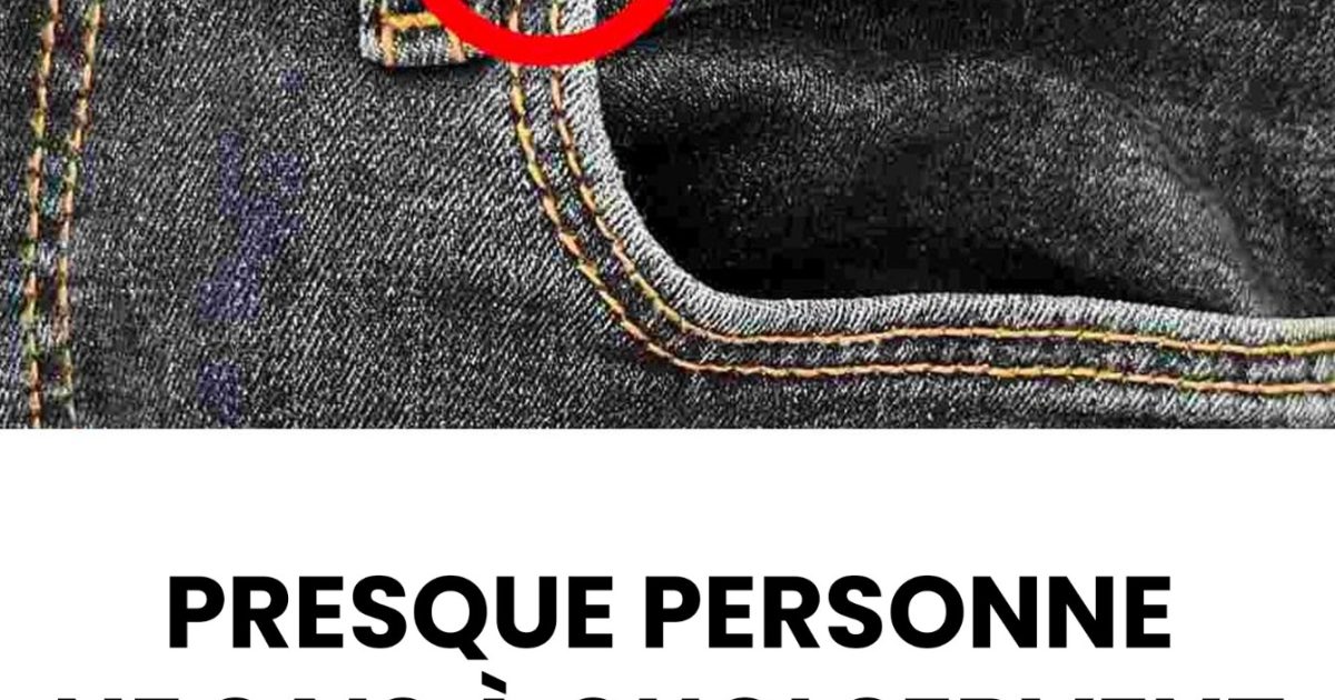 À quoi servent ces boutons sur les jeans ? On n’y pense jamais, pourtant ils sont essentiels