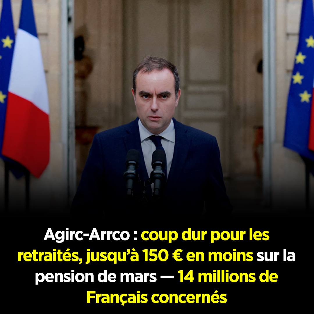 Agirc-Arrco : coup dur pour les retraités, jusqu’à 150 € en moins sur la pension de mars, 14 millions de Français concernés