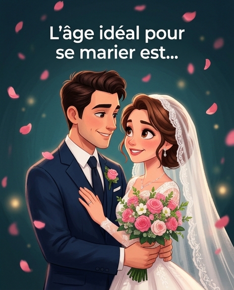 Apparemment, c’est le meilleur âge pour se marier, et il y a une raison étonnante à cela