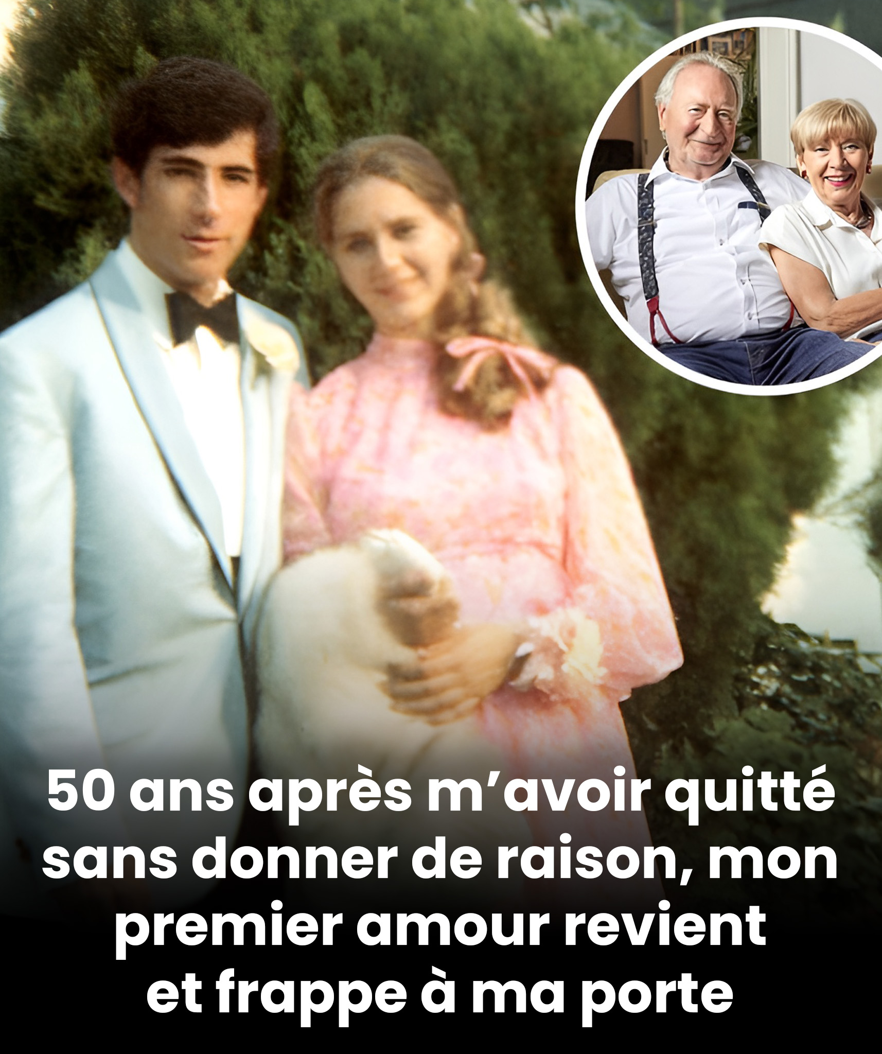Après 50 ans, le premier amour d'une femme âgée apparaît à sa porte