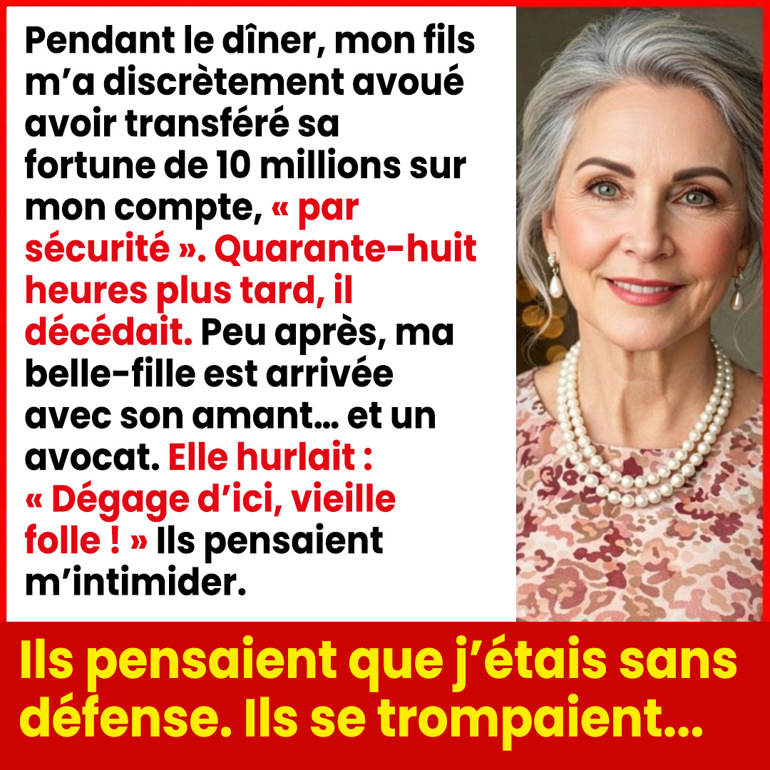 Après l’enterrement de mon fils, ma belle-fille a débarqué avec son amant et m’a demandé de « dégager »…
