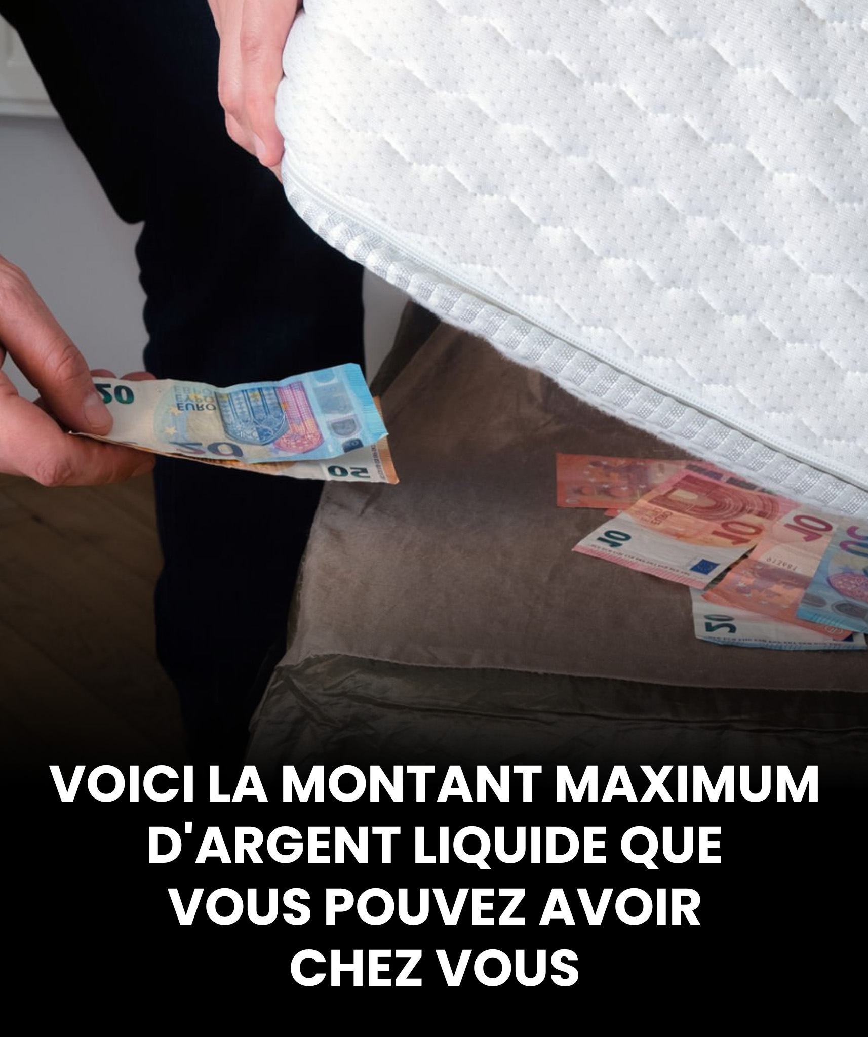 Argent en espèces : ne dépassez pas cette somme chez vous