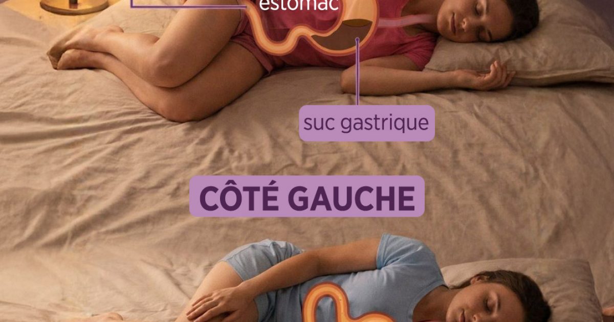 Attention : si vous dormez sur le côté droit, vous devez être conscient de ce risque pour la santé