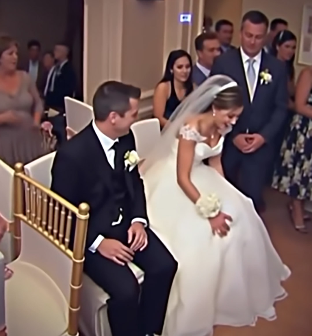 Au mariage, quelque chose a bougé sous la robe de la mariée puis le marié est devenu pâle…