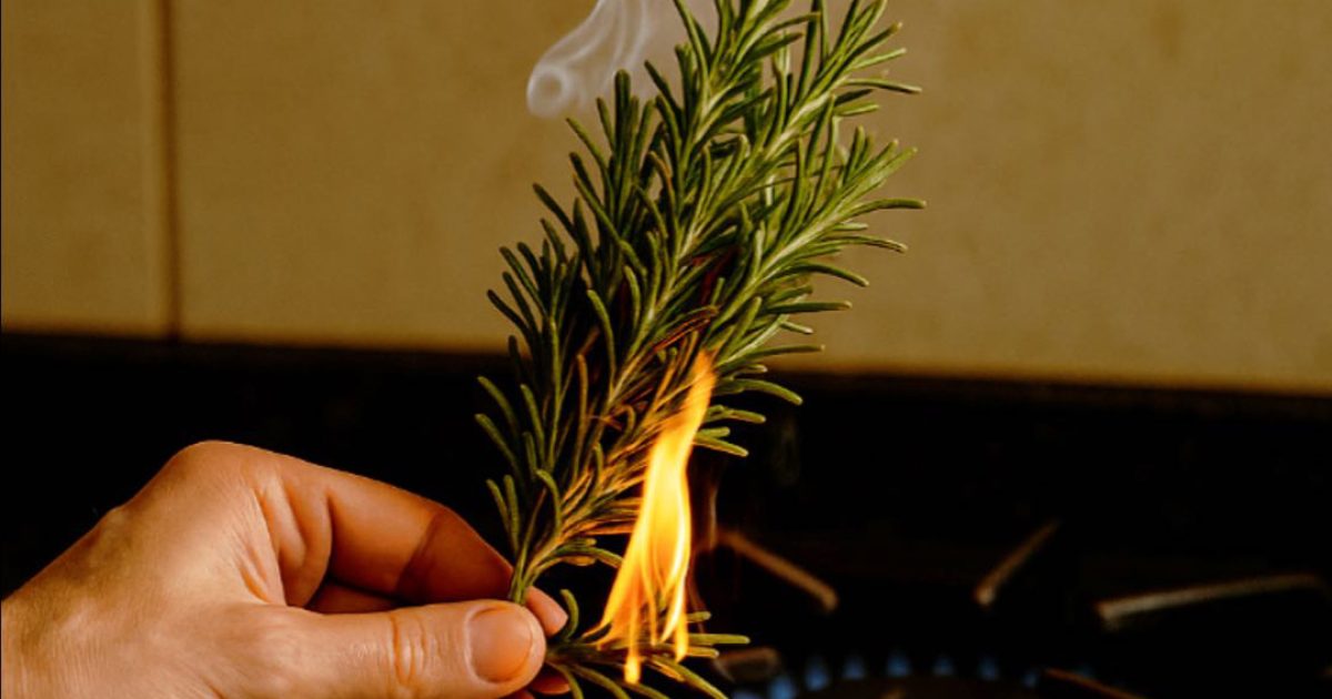 Brûlez du romarin chez vous et dans 10 minutes, vous me remercierez pour les résultats