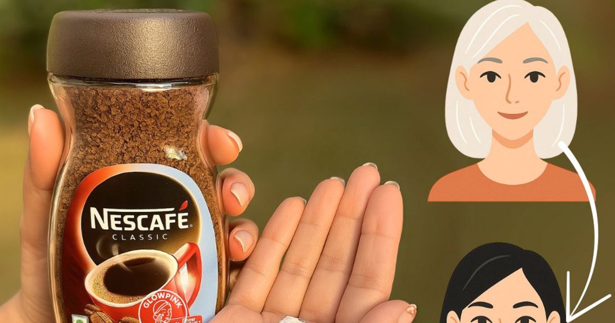 Café et fécule de maïs pour éliminer les cheveux blancs