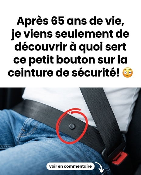 Ce petit bouton sur votre ceinture est bien plus utile que vous ne le pensez