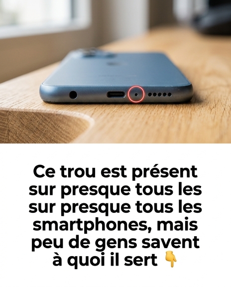 Ce trou est présent dans presque tous les smartphones, mais peu de gens savent à quoi il sert