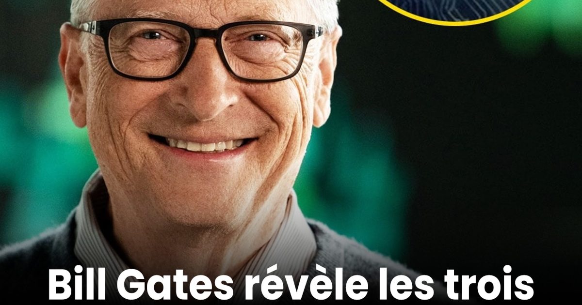 Ces trois métiers que Bill Gates pense impossibles à remplacer par l’IA