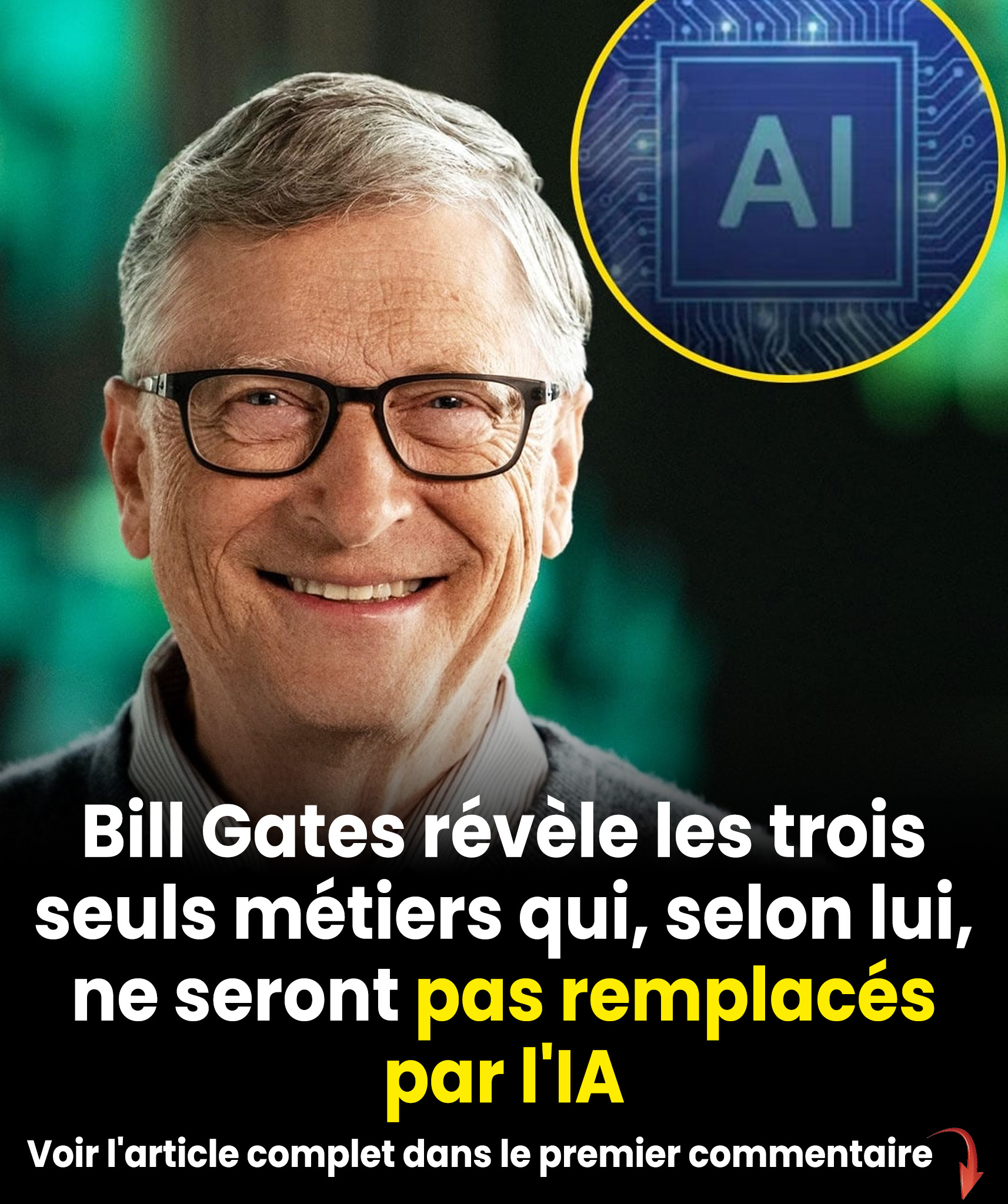 Ces trois métiers que Bill Gates pense impossibles à remplacer par l’IA