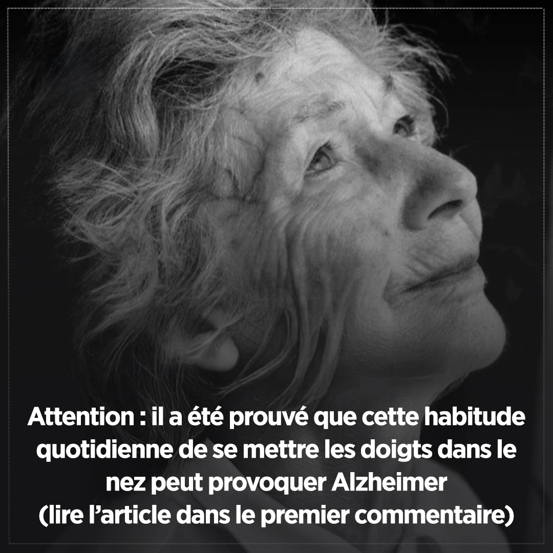 Cette habitude quotidienne de se curer le nez provoque la démence