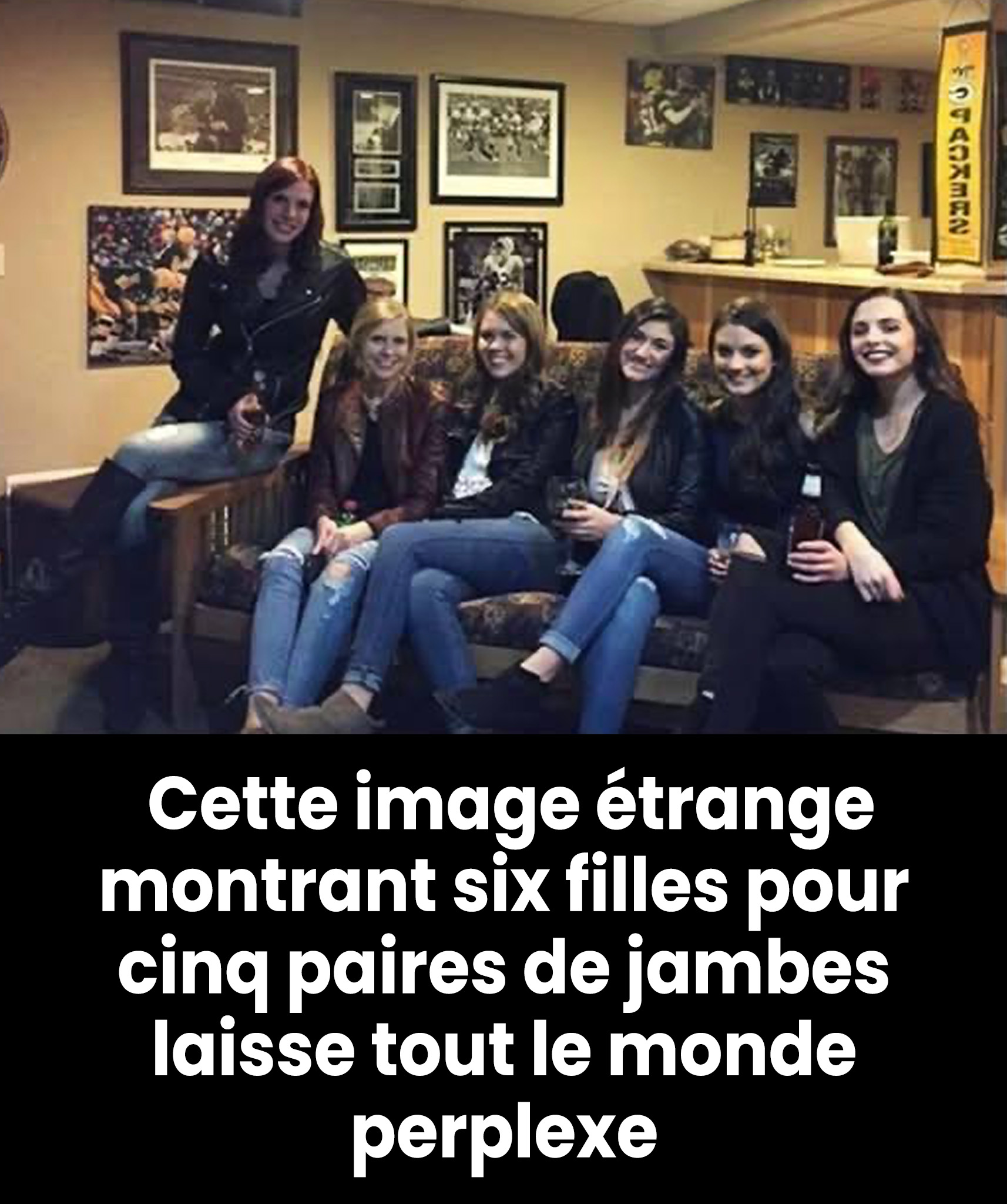 Cette illusion d’optique montrant six filles pour seulement cinq paires de jambes laisse Internet totalement perplexe