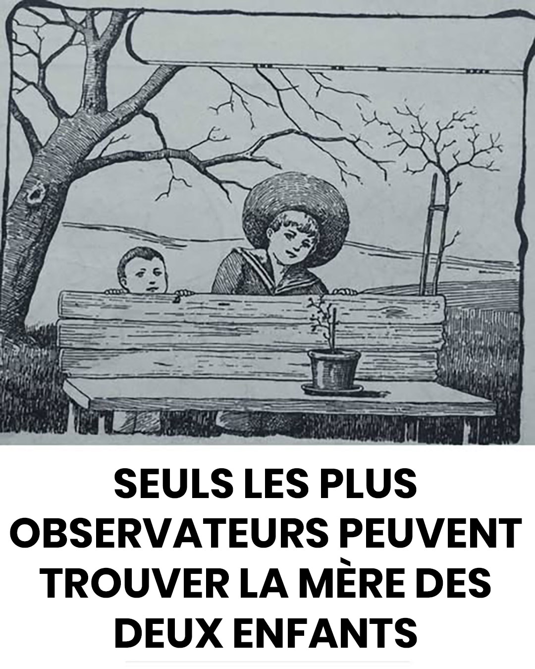 Cette vieille illusion déconcerte le cerveau : trouvez la mère de deux enfants en 5 secondes