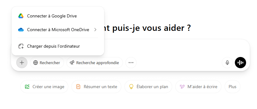 Interface ChatGPT pour générer des images