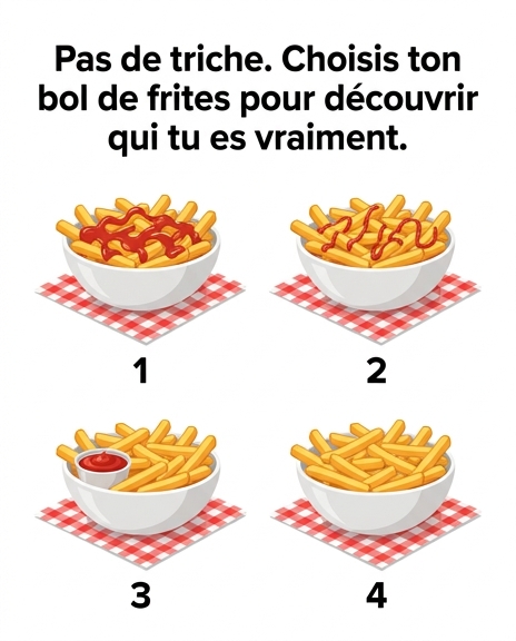 Choisissez un bol de frites pour découvrir quel genre de personne vous êtes