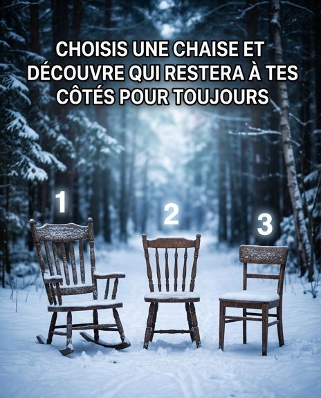 Choisissez une chaise et découvrez qui s’assiéra à vos côtés pour toujours