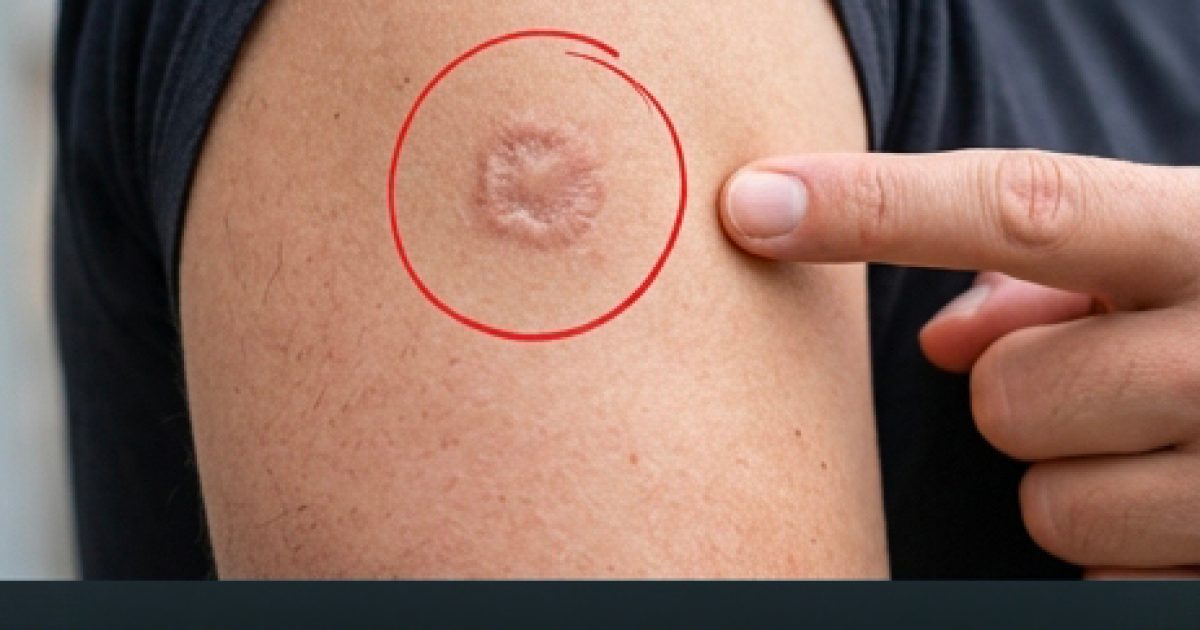 Cicatrice ronde sur votre bras : quelle signification ?